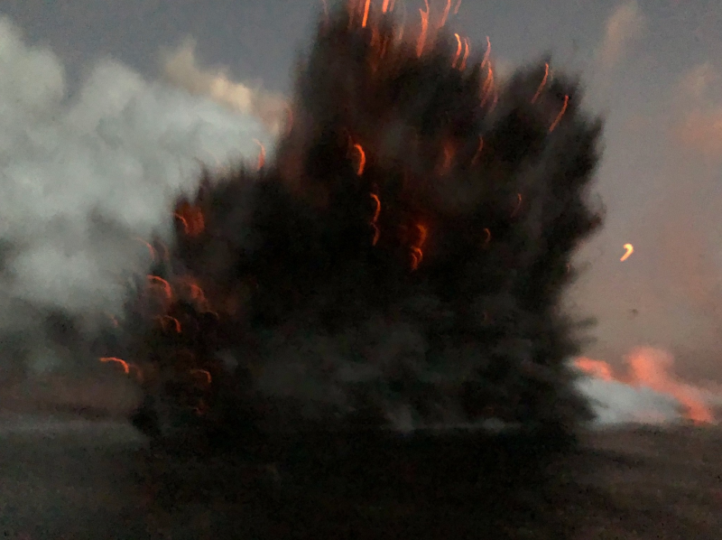 Illustration for article titled Una bomba de lava del volcán Kilauea impacta sobre un barco turístico hiriendo a 23 personas